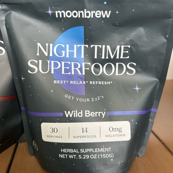Moonbrew nightine superfoods rest relax refresh herbal supplement!  All 3! - Picture 4 of 7